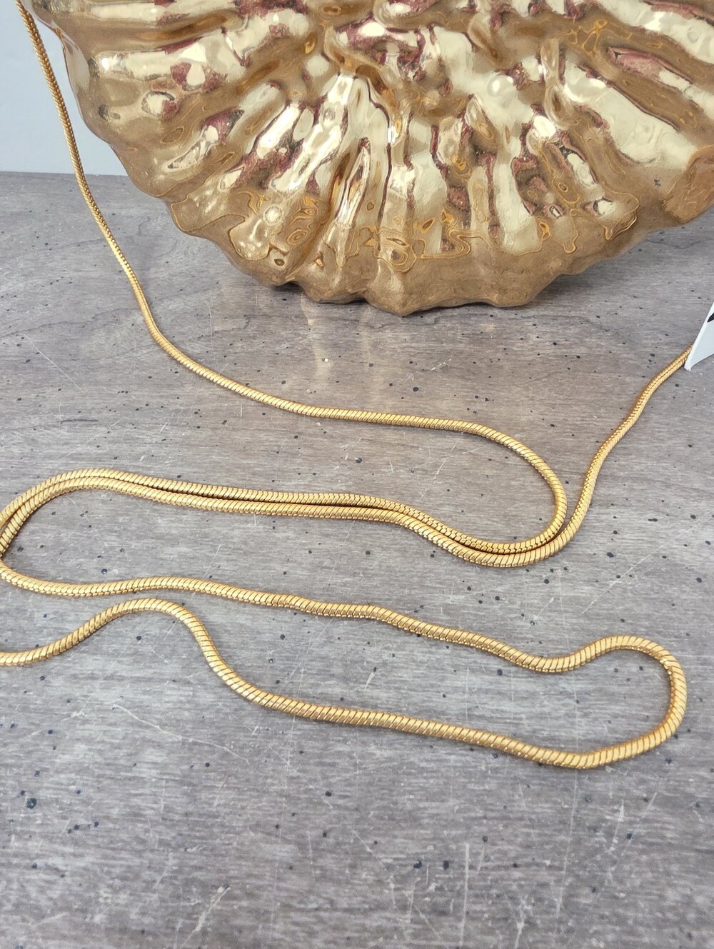 Zara Metallic Shell Clutch Purse Womens Gold Seashell Summer Beach NWOT NEW - Picture 4 of 7